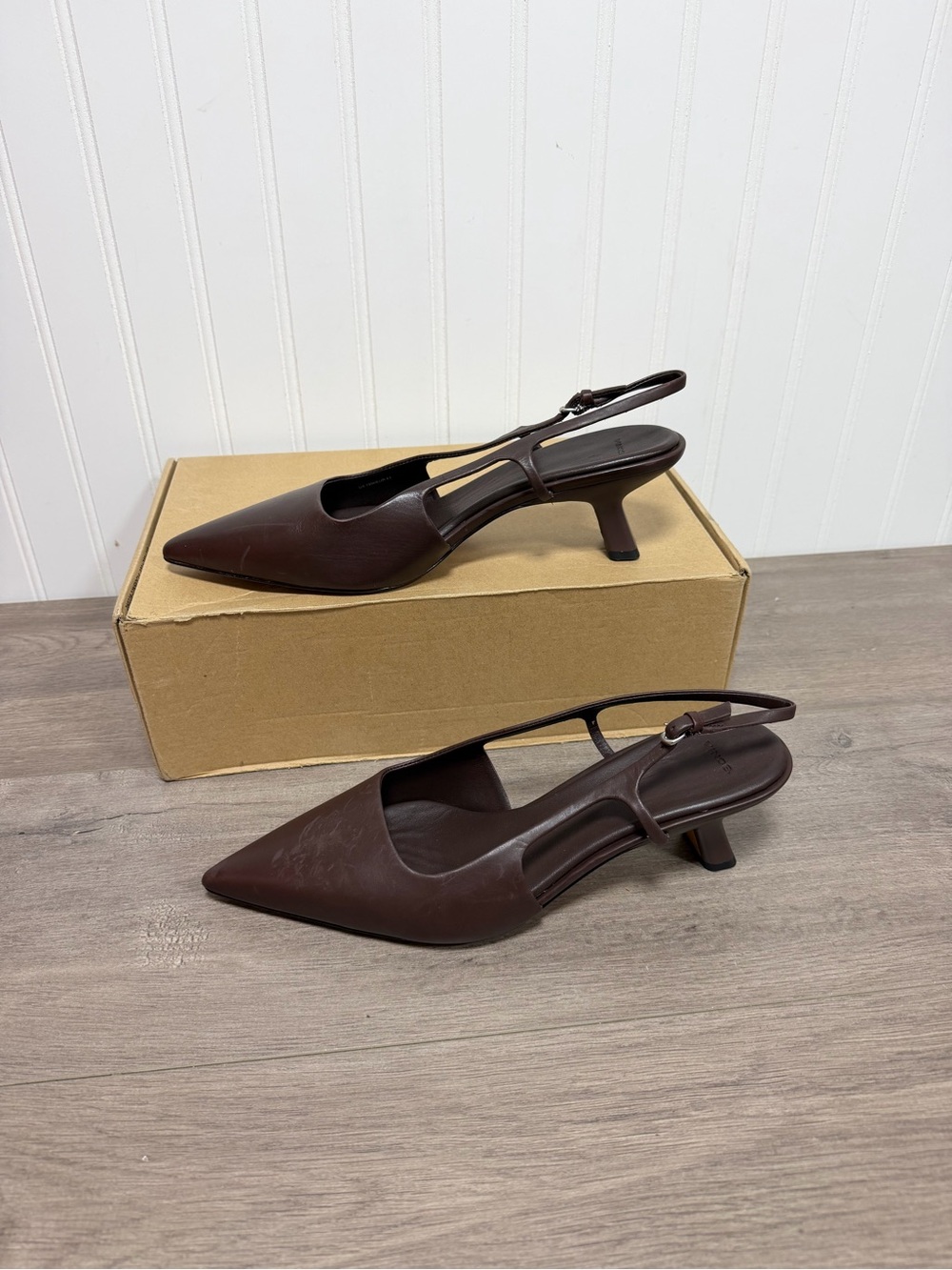 Brand new Vince slingback pumps with a pointed toe  size 10